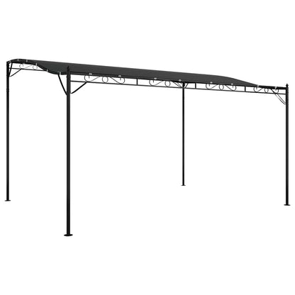 Tettoia Antracite 4x3 m 180 g/mÃ‚Â² Tessuto e Acciaio