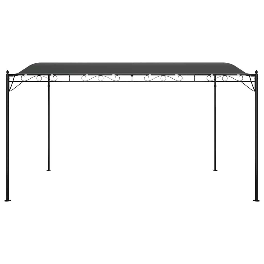 Tettoia Antracite 4x3 m 180 g/mÃ‚Â² Tessuto e Acciaio