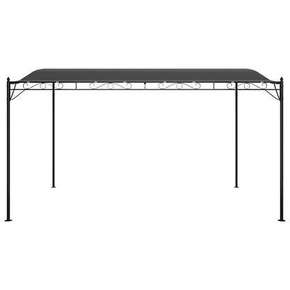 Tettoia Antracite 4x3 m 180 g/mÃ‚Â² Tessuto e Acciaio