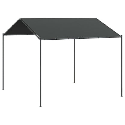 Tenda a Baldacchino Antracite 3x3 m in Acciaio e Tessuto