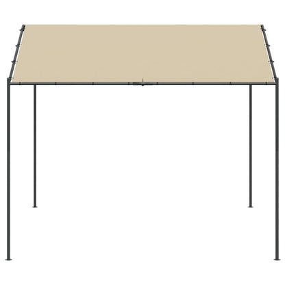 Tenda a Baldacchino Beige 3x3 m in Acciaio e Tessuto