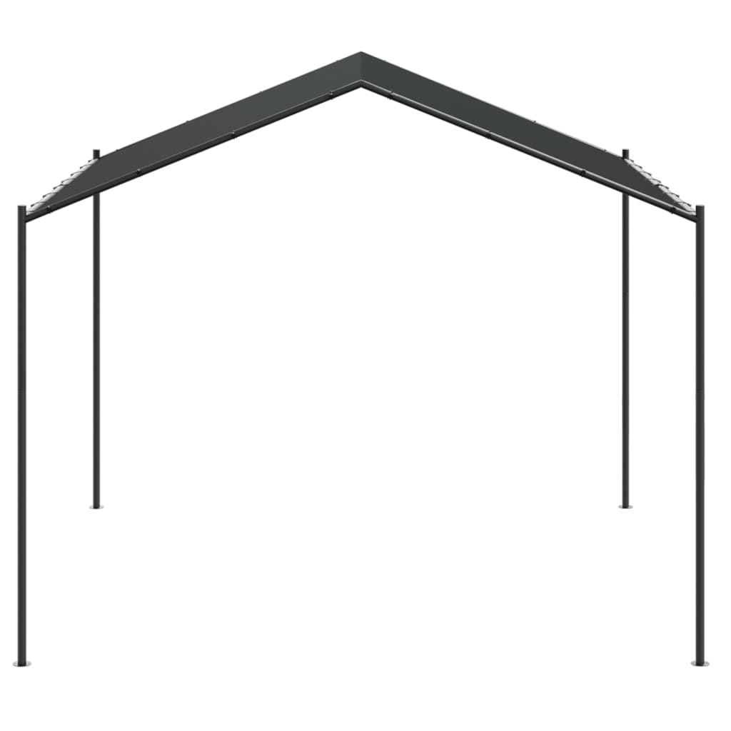 Tenda a Baldacchino Antracite 4x4 m in Acciaio e Tessuto