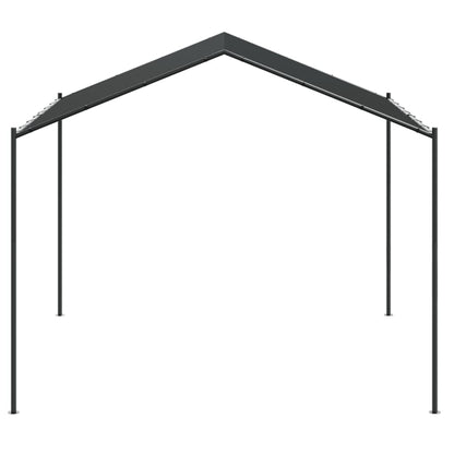 Tenda a Baldacchino Antracite 4x4 m in Acciaio e Tessuto