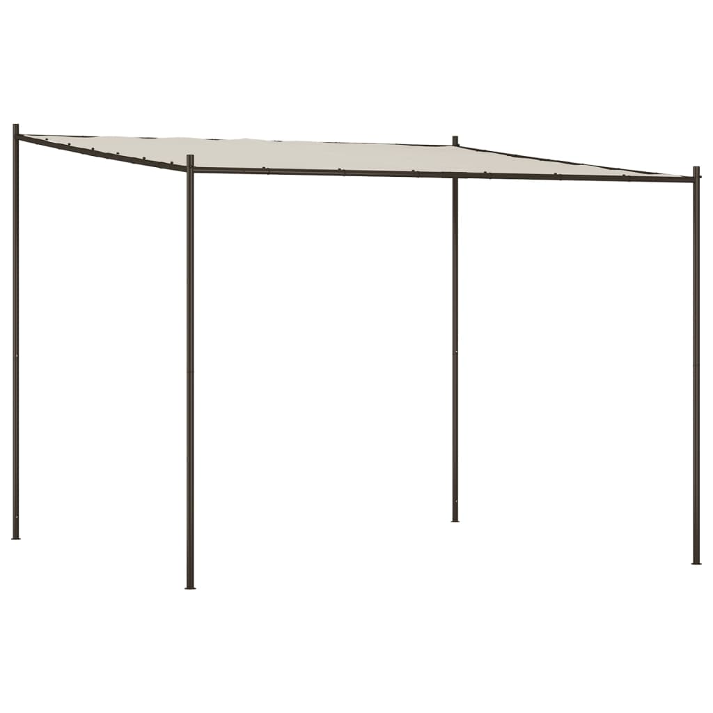 Gazebo Bianco 3x3 m 180 g/mÂ² Tessuto e Acciaio