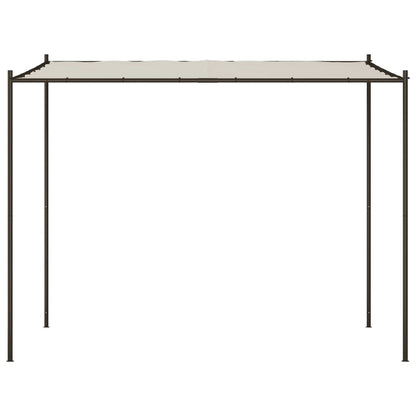 Gazebo Bianco 3x3 m 180 g/mÂ² Tessuto e Acciaio