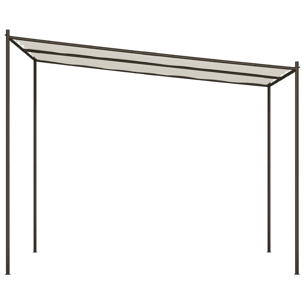 Gazebo Bianco 3x3 m 180 g/mÂ² Tessuto e Acciaio