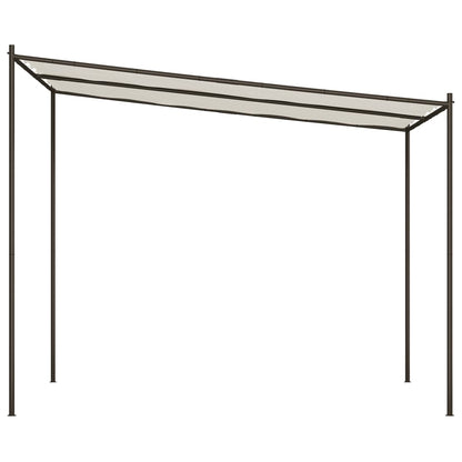 Gazebo Bianco 3x3 m 180 g/mÂ² Tessuto e Acciaio