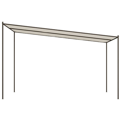 Gazebo Bianco 4x4 m 180 g/mÂ² Tessuto e Acciaio