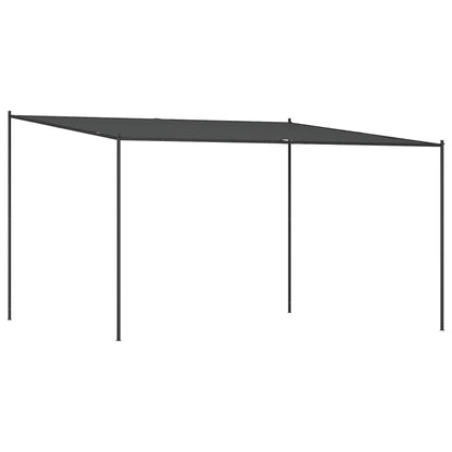 Gazebo Antracite 4x4 m 180 g/mÂ² Tessuto e Acciaio