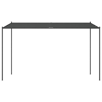 Gazebo Antracite 4x4 m 180 g/mÂ² Tessuto e Acciaio