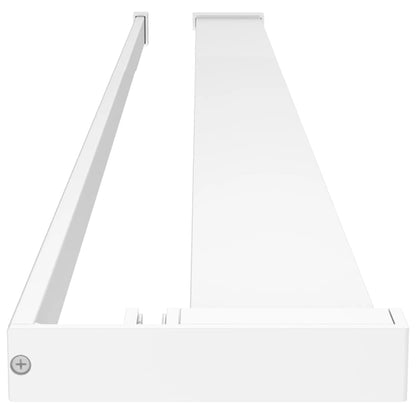 Mensola Doccia per Parete Doccia Walk-in Bianca 115cm Alluminio