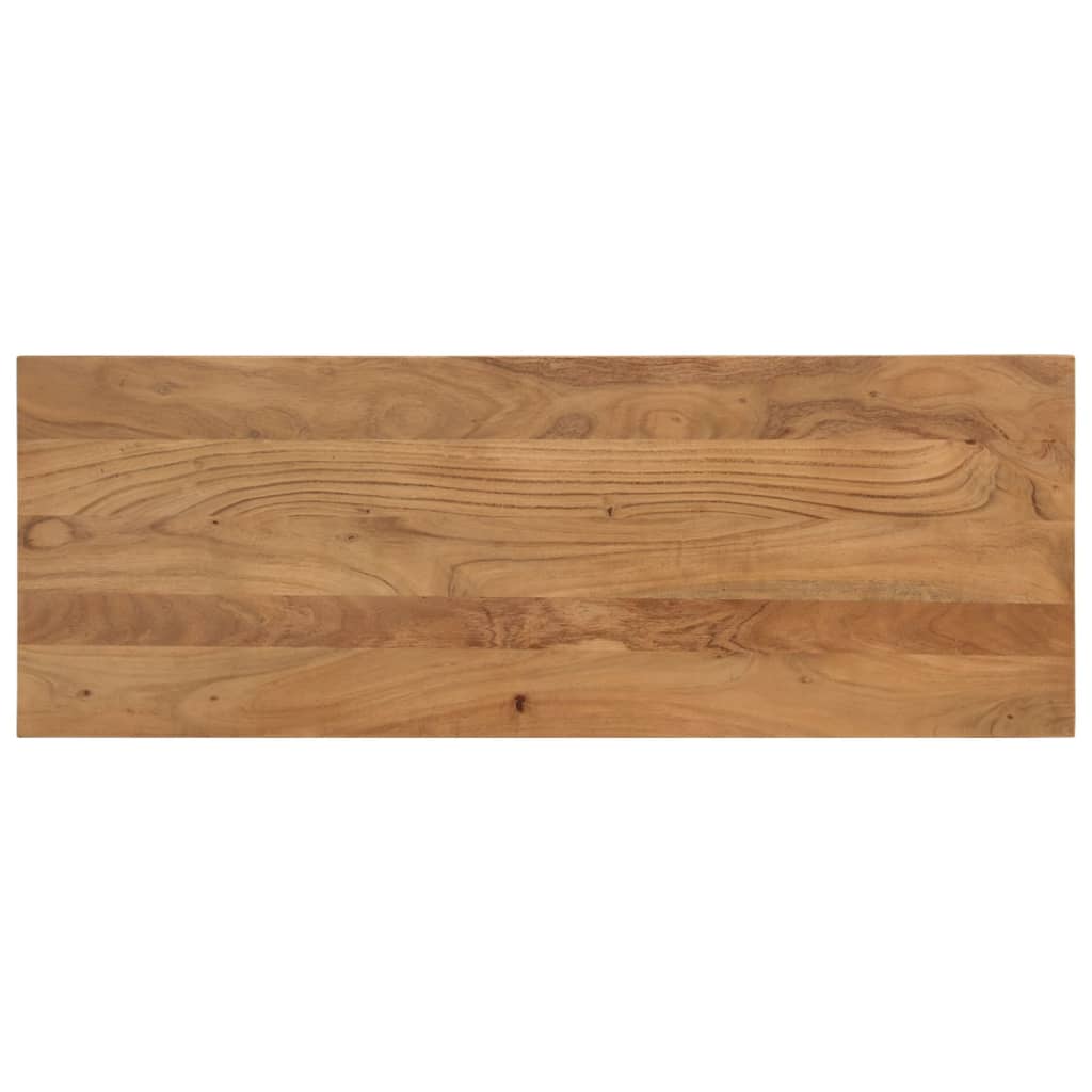 Panca da Pranzo 110x40x46 cm Legno Massello di Acacia e Acciaio