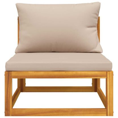 Set Divani da Giardino 2pz con Cuscini Legno Massello Acacia