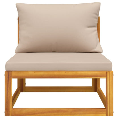 Set Divani da Giardino 2pz con Cuscini Legno Massello Acacia