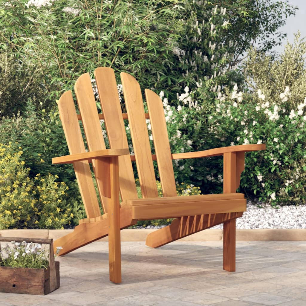 Sedia Adirondack da Giardino 79x95x92 cm Legno Massello di Teak