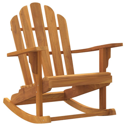 Sedia Dondolo Adirondack da Giardino 79x100x103cm Massello Teak