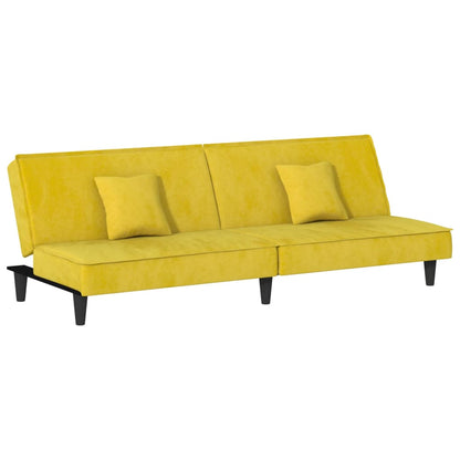 Divano Letto Giallo in Velluto