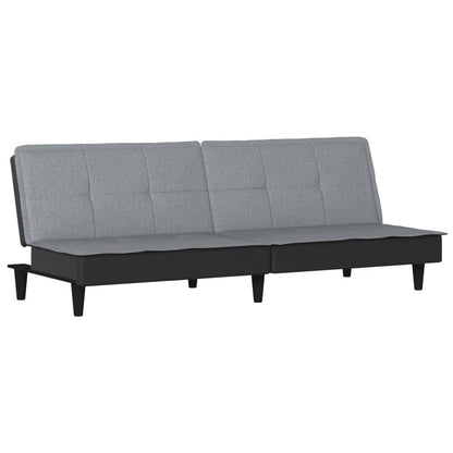 Divano Letto Grigio Chiaro in Tessuto