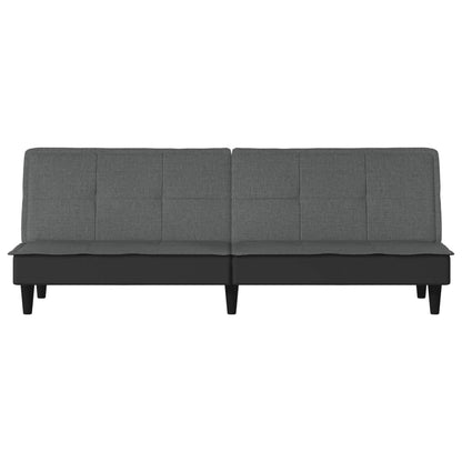 Divano Letto Grigio Scuro in Tessuto
