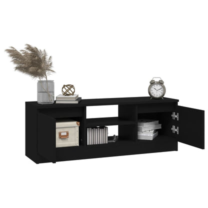 Mobile Porta TV con Anta Nero 102x30x36 cm