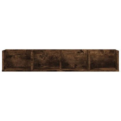 Mensola Muro Porta PC Rovere Fumo 100x18x18cm Legno Multistrato