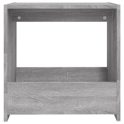 Tavolino Grigio Sonoma 50x26x50 cm in Legno Multistrato
