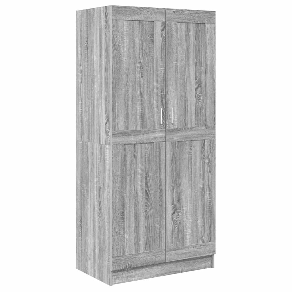 Armadio Grigio Sonoma 82,5x51,5x180 cm in Legno Multistrato