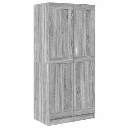Armadio Grigio Sonoma 82,5x51,5x180 cm in Legno Multistrato