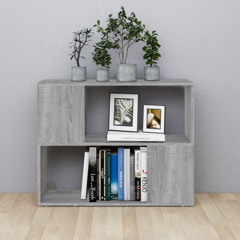Libreria/Divisorio Grigio Sonoma 80x24x63 cm