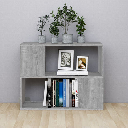 Libreria/Divisorio Grigio Sonoma 80x24x63 cm