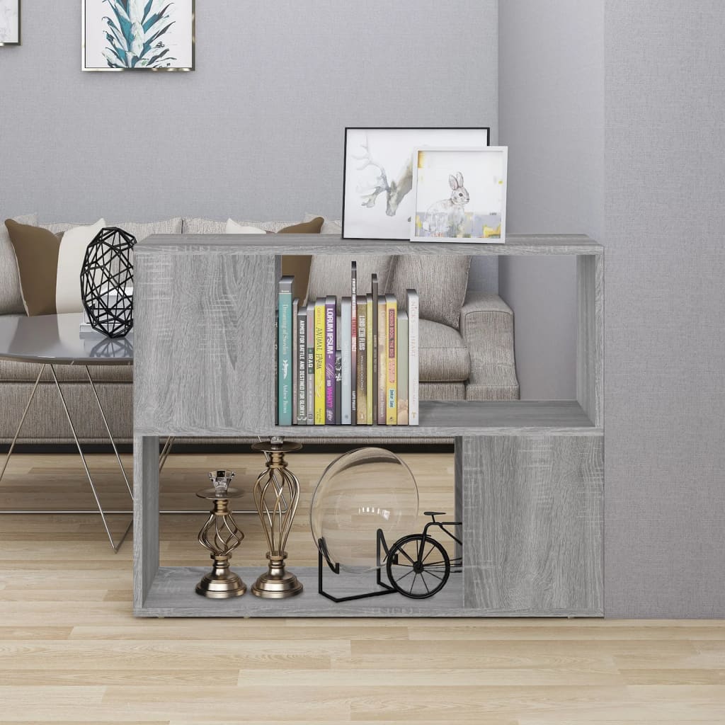 Libreria/Divisorio Grigio Sonoma 80x24x63 cm
