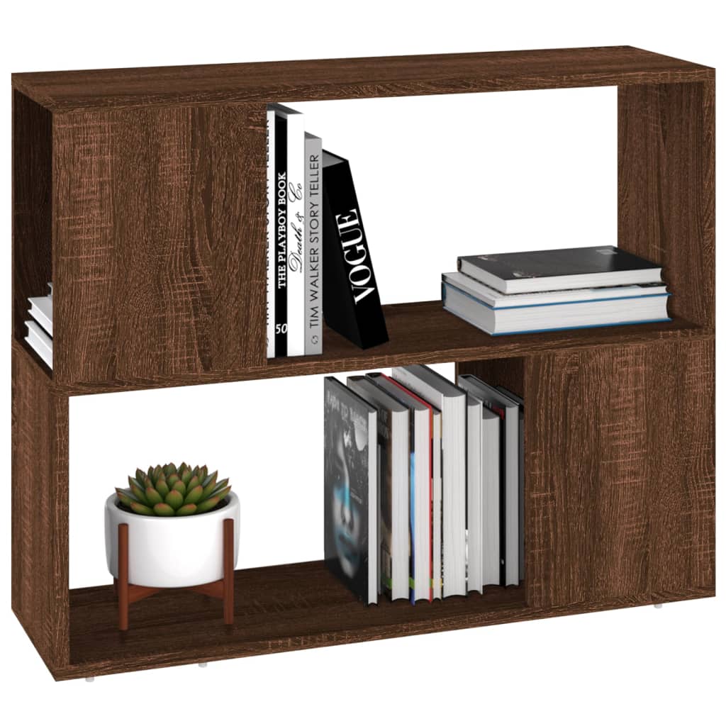 Libreria/Divisorio Rovere Marrone 80x24x63 cm
