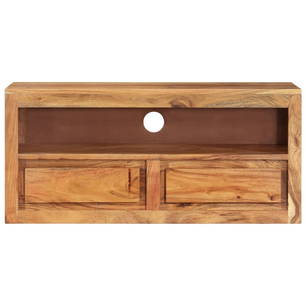 Mobili Porta TV 2pz 88x30x40 cm in Legno Massello di Acacia