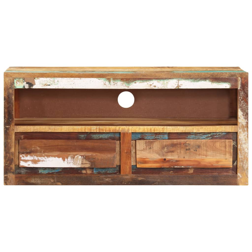 Mobili Porta TV 2pz 88x30x40 cm in Legno Massello di Recupero