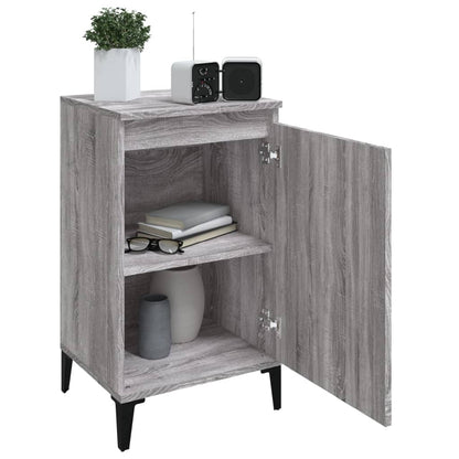Comodini 2 pz Grigio Sonoma 40x35x70 cm in Legno Multistrato