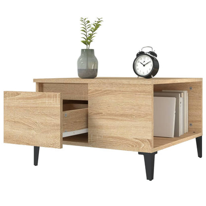 Tavolino Salotto Rovere Sonoma 55x55x36,5 cm Legno Multistrato