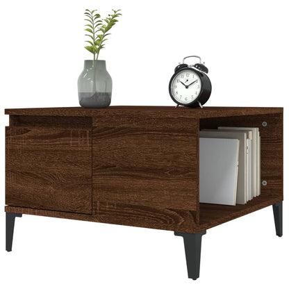 Tavolino da Salotto Rovere Marrone 55x55x36,5 cm in Multistrato