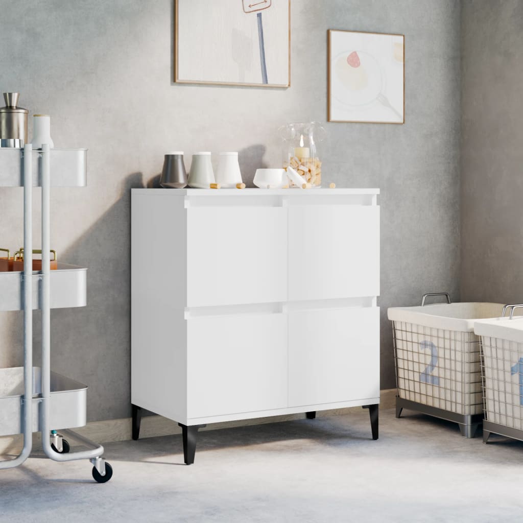 Credenza Bianca 60x35x70 cm in Legno Multistrato