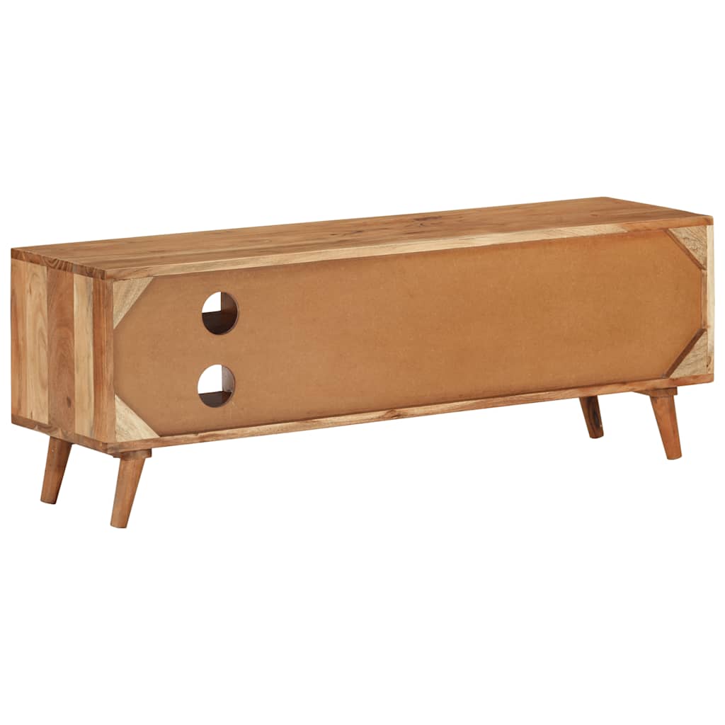 Mobile Porta TV 112x30x40 cm in Legno Massello di Acacia