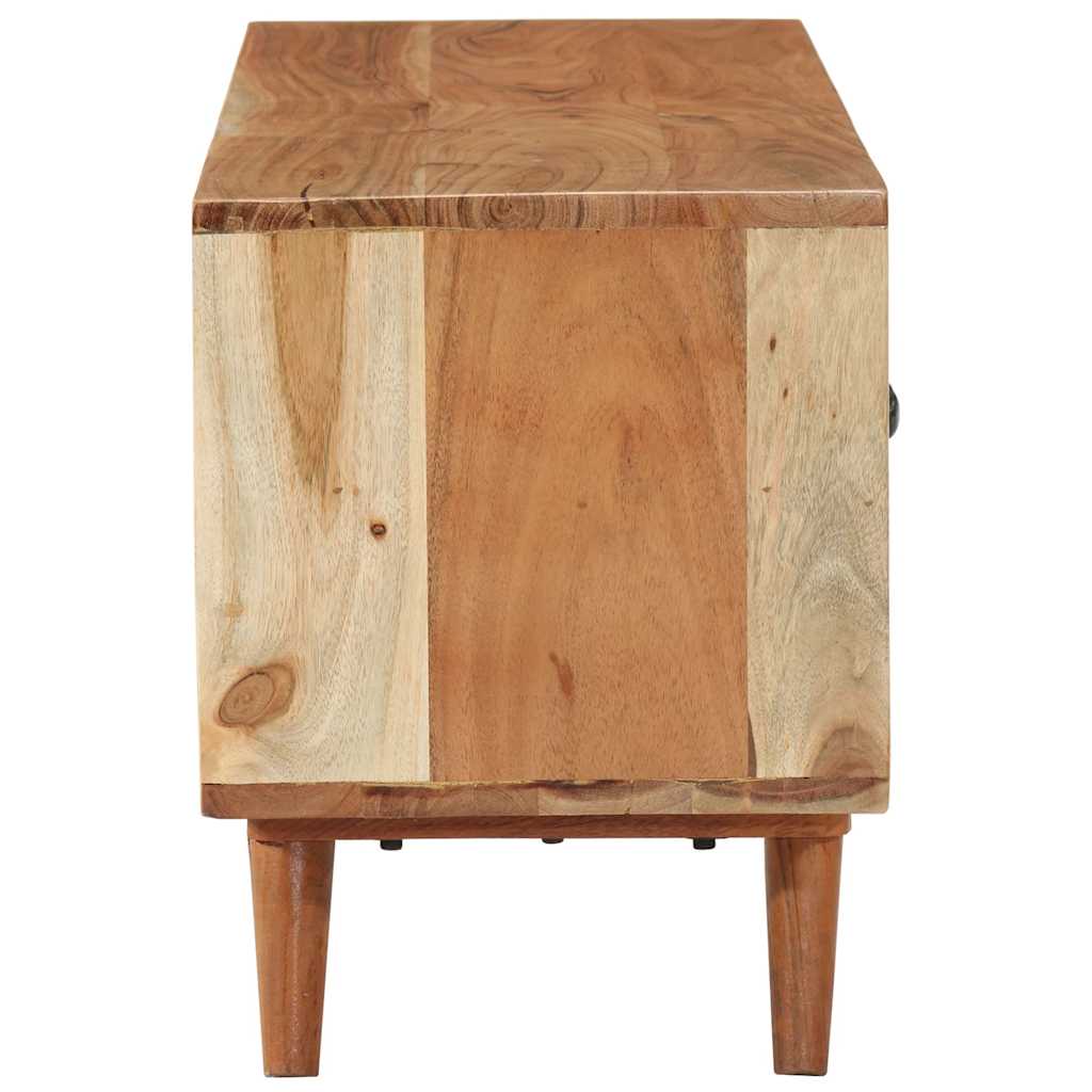 Mobile Porta TV 112x30x40 cm in Legno Massello di Acacia