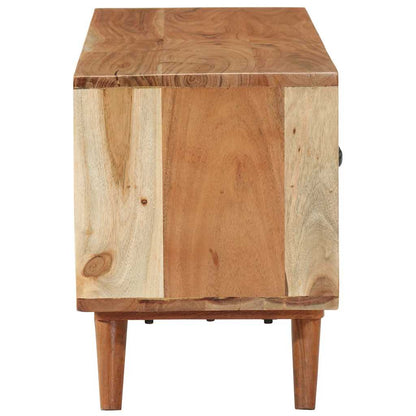 Mobile Porta TV 112x30x40 cm in Legno Massello di Acacia