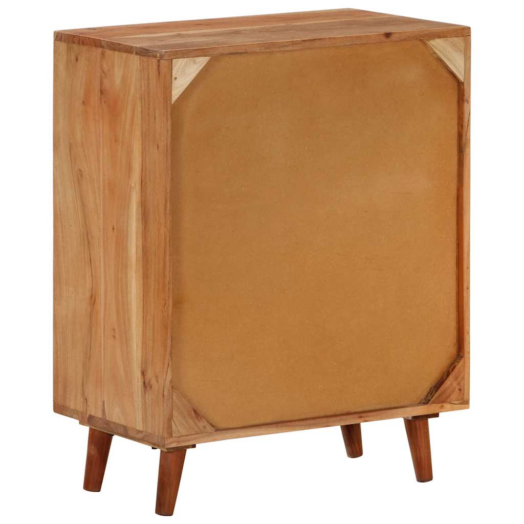Credenza 60x35x74 cm in Legno Massello di Acacia