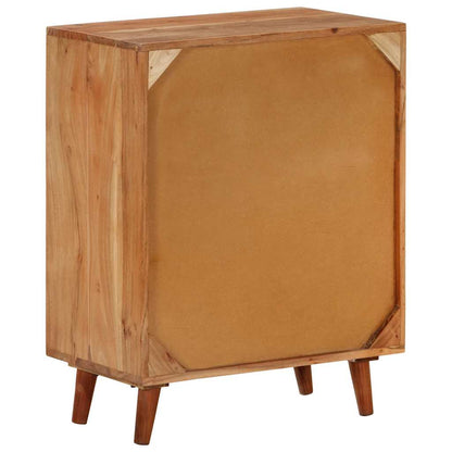 Credenza 60x35x74 cm in Legno Massello di Acacia