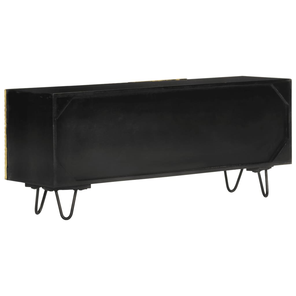 Mobile Porta TV 110x30x45 cm in Legno Massello di Mango