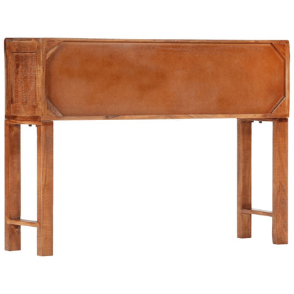 Tavolo Consolle 120x32x80 cm in Legno Massello Grezzo di Acacia