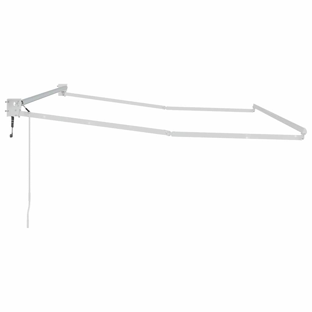 Tenda Retrattile Bianco 350 x 250 cm Alluminio