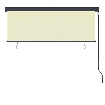 Tenda a rullo con tende Crema 180 x 250 cm Tessuto e Alluminio
