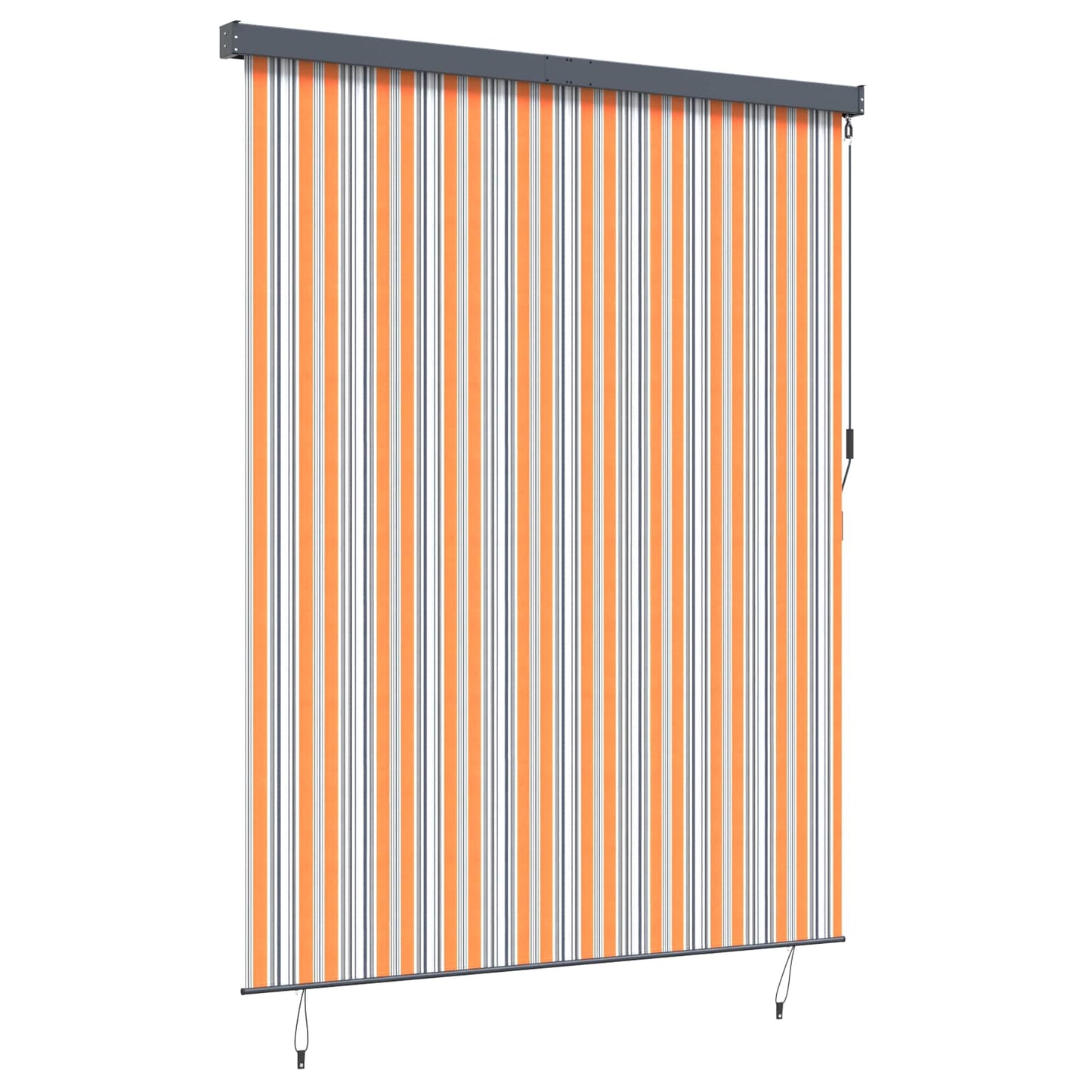 Tenda a rullo Giallo e Blu 200 x 250 cm Tessuto e Alluminio
