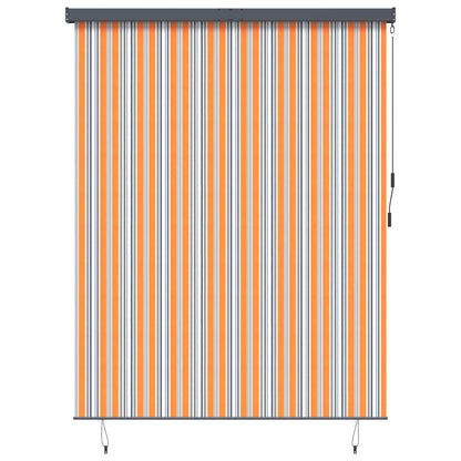 Tenda a rullo Giallo e Blu 200 x 250 cm Tessuto e Alluminio