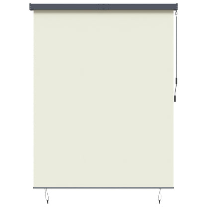 Tenda a rullo con tende Crema 200 x 250 cm Tessuto e Alluminio